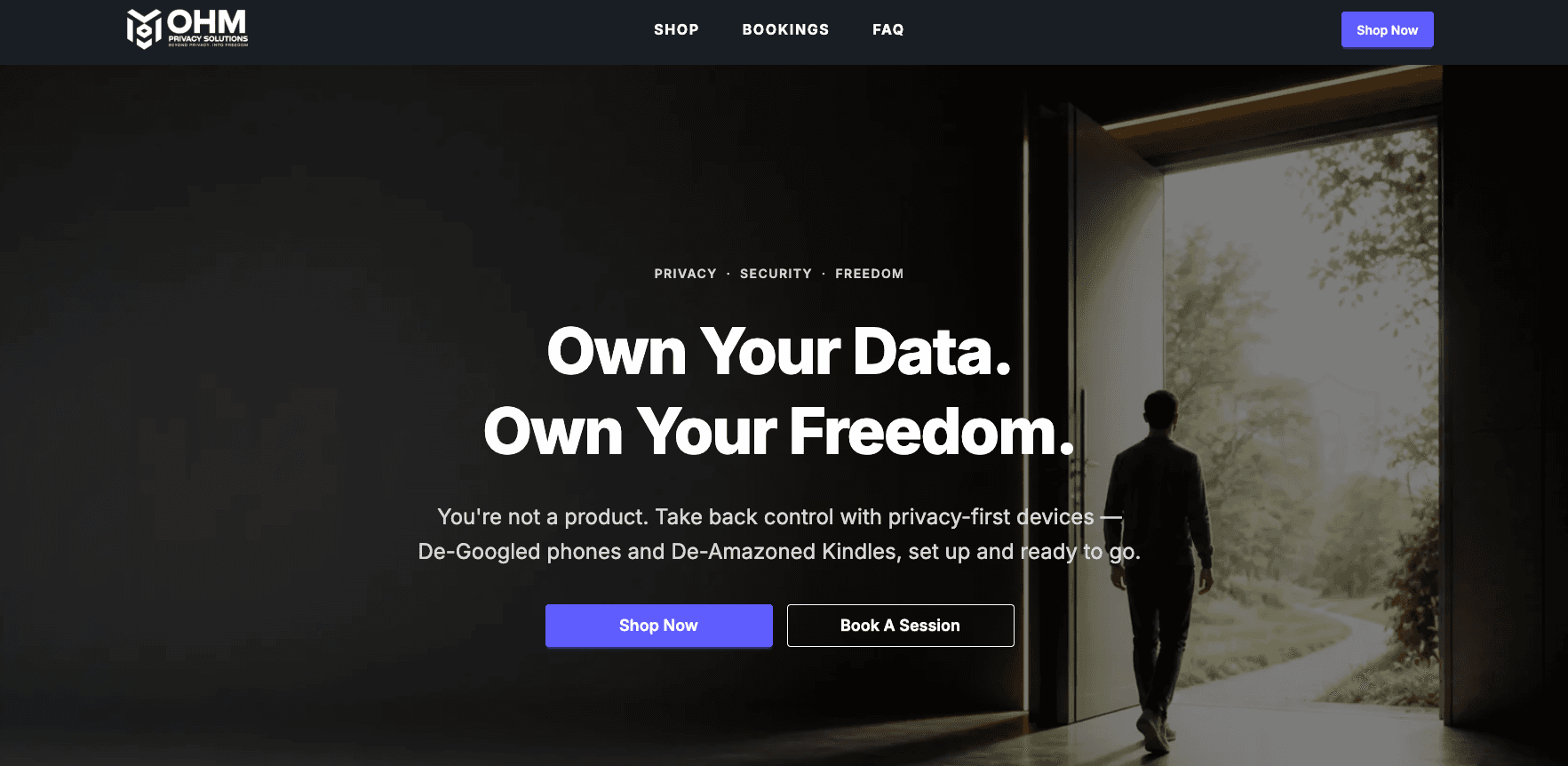 OHM Privacy Solutions — screenshot 1